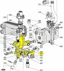 ARISTON spiatočka hydrobloku ONE