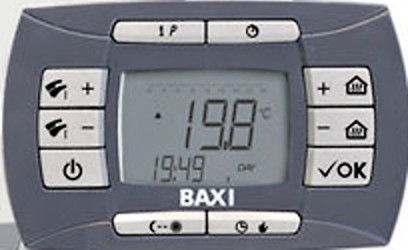 BAXI - dálkové ovládání - ovládací panel