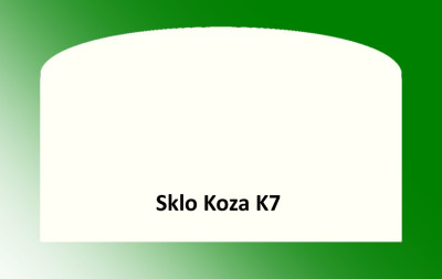 KRATKI Náhradní sklo pro kamna Koza K7