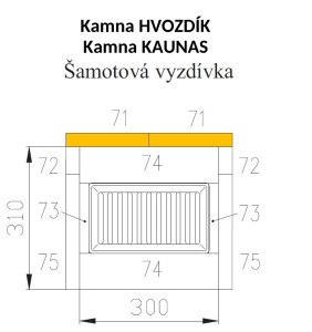 Příslušenství HAAS+SOHN Cihla č. 71 (sada 2 kusy)  30 x 178 x 300 m