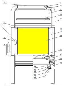 Keramické sklo do kamen JOTUL F 220