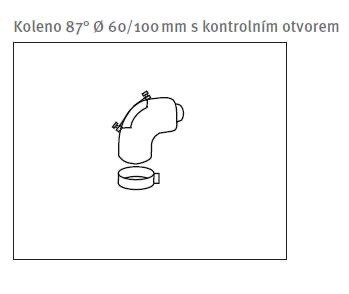 PROTHERM Koleno 60/100 mm 87°; s kontrolním otvorem; kondenzační