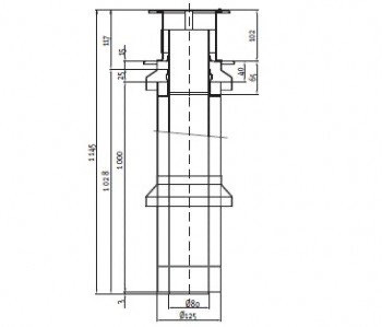 Oddymenie PROTHERM S4 zostava komínová Ø 80/80, 1 m