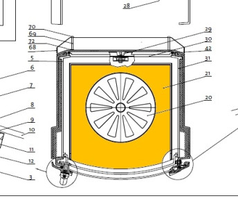 JOTUL Spodní vnitřní díl F 220 (do starého typu kamen); ND 10316412