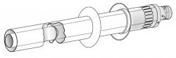 THERMONA Trubka sání - výdech, l = 1000 mm, Ø 80/125 mm
