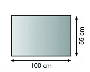 LIENBACHER sklo před kamna, krb 100 x 55 cm, 6 mm,  fazeta