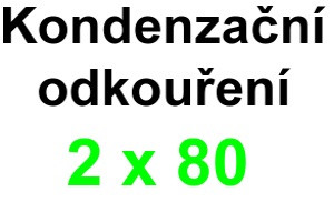 Kondenzačné kotly - 80/80 systém deleného oddymeni